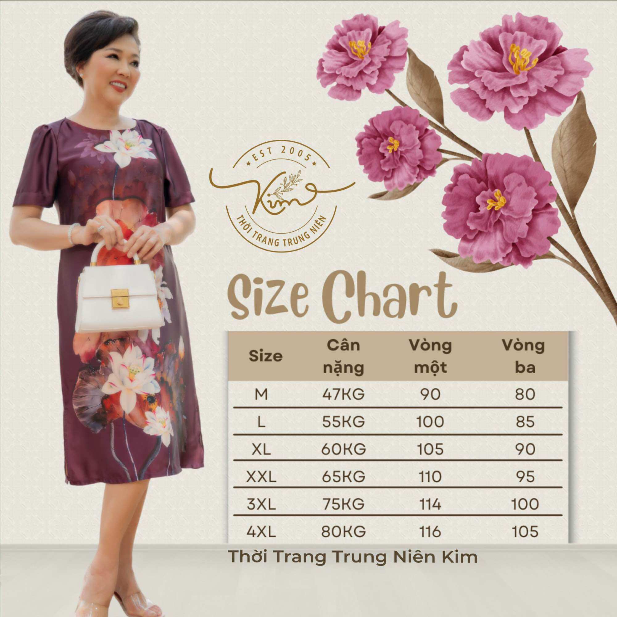 Sét bộ xô lụa trung niên cao cấp hoạ tiết thêu sang trọng Bigsize quần dài 85cm