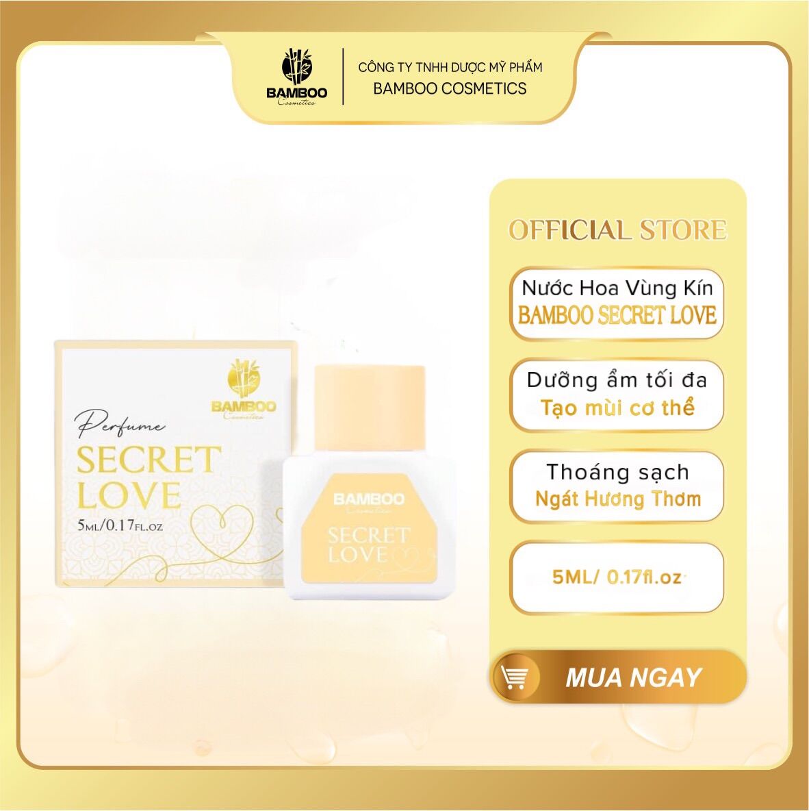 Nước Hoa Vùng Kín Bamboo/Secret Love Hương thơm quyến rũ