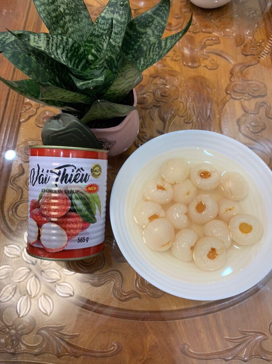 Vải Thiều Ngâm Thái Xanh 565g