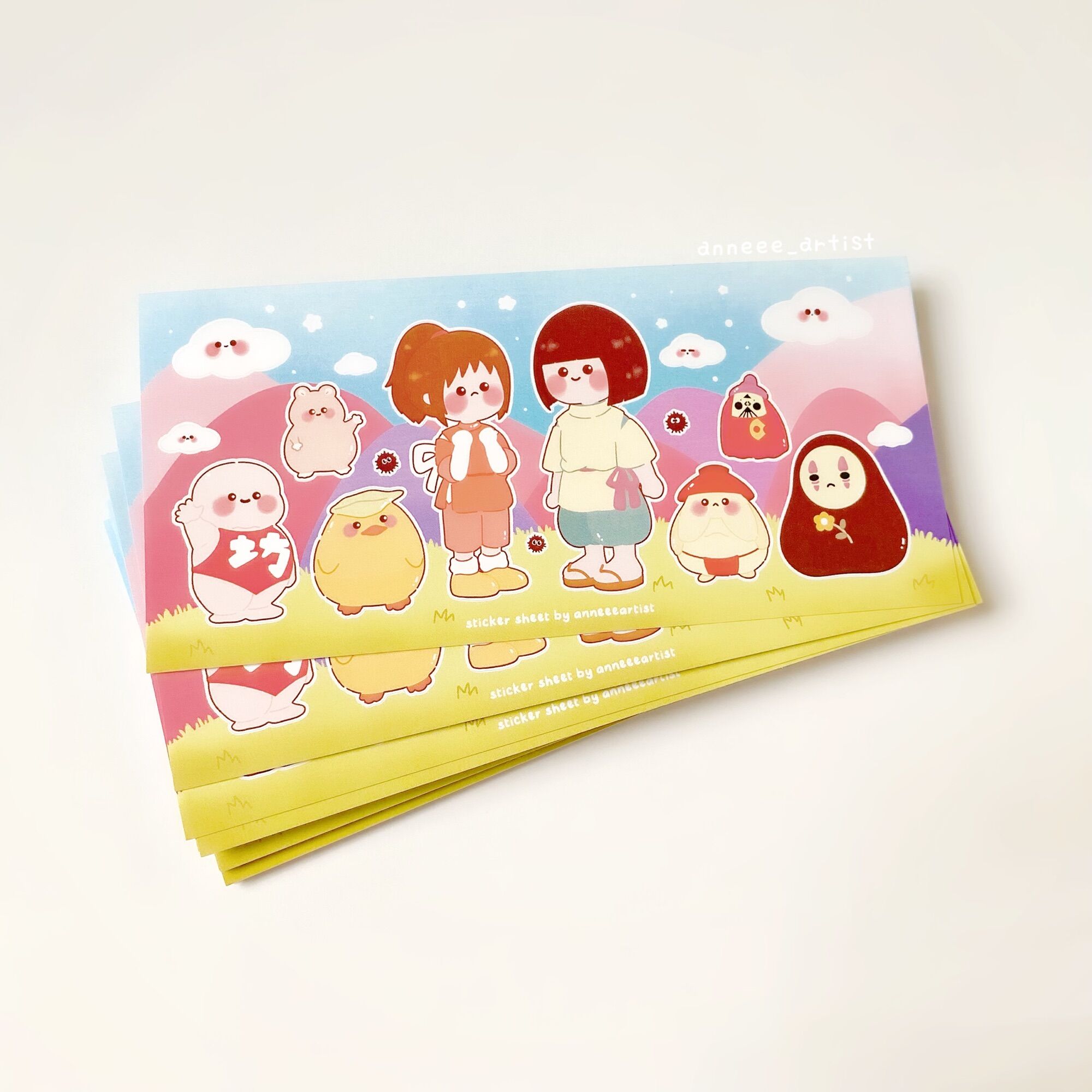 Set sticker Spirited Away