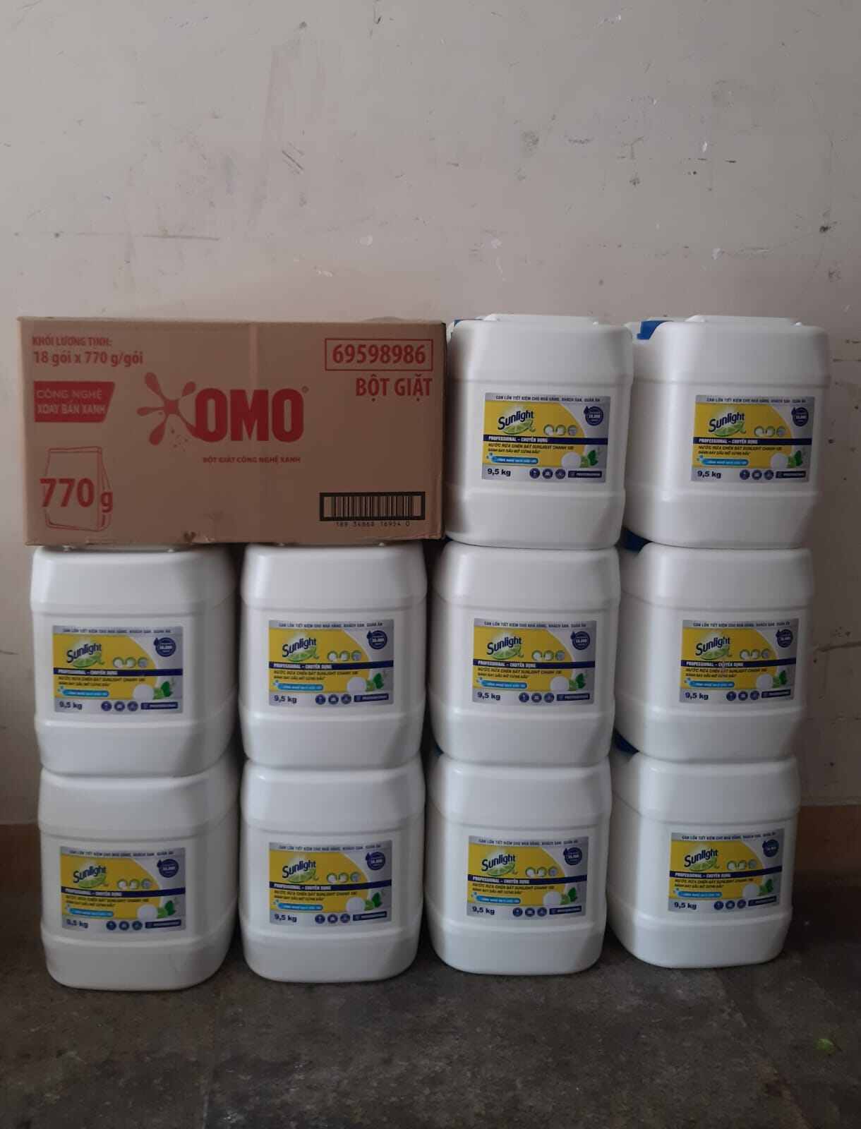 SUNLIGHT Nước Rửa Chén Chanh Mới 9.5kg