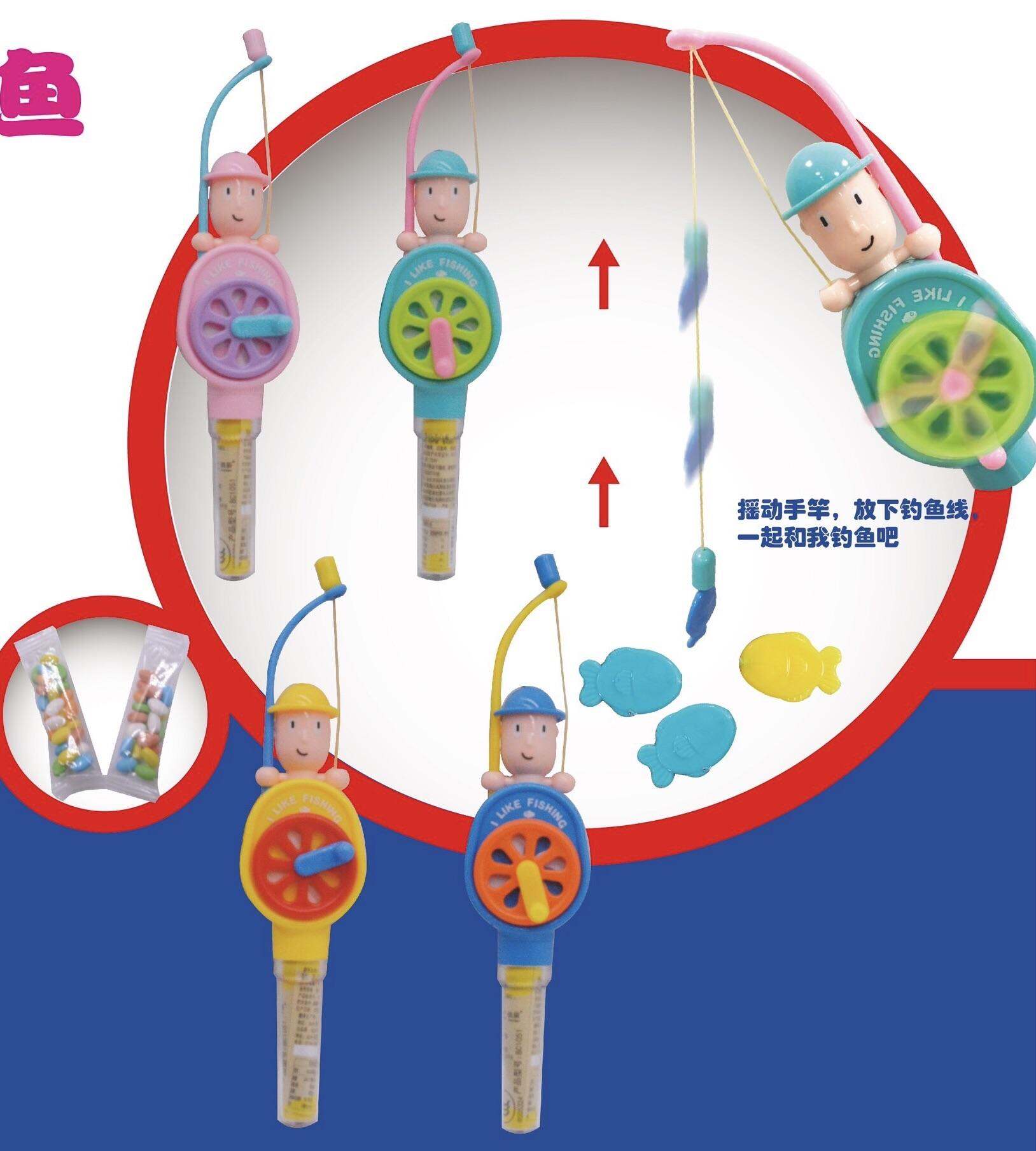 kẹo đồ chơi câu cá kèm kẹo