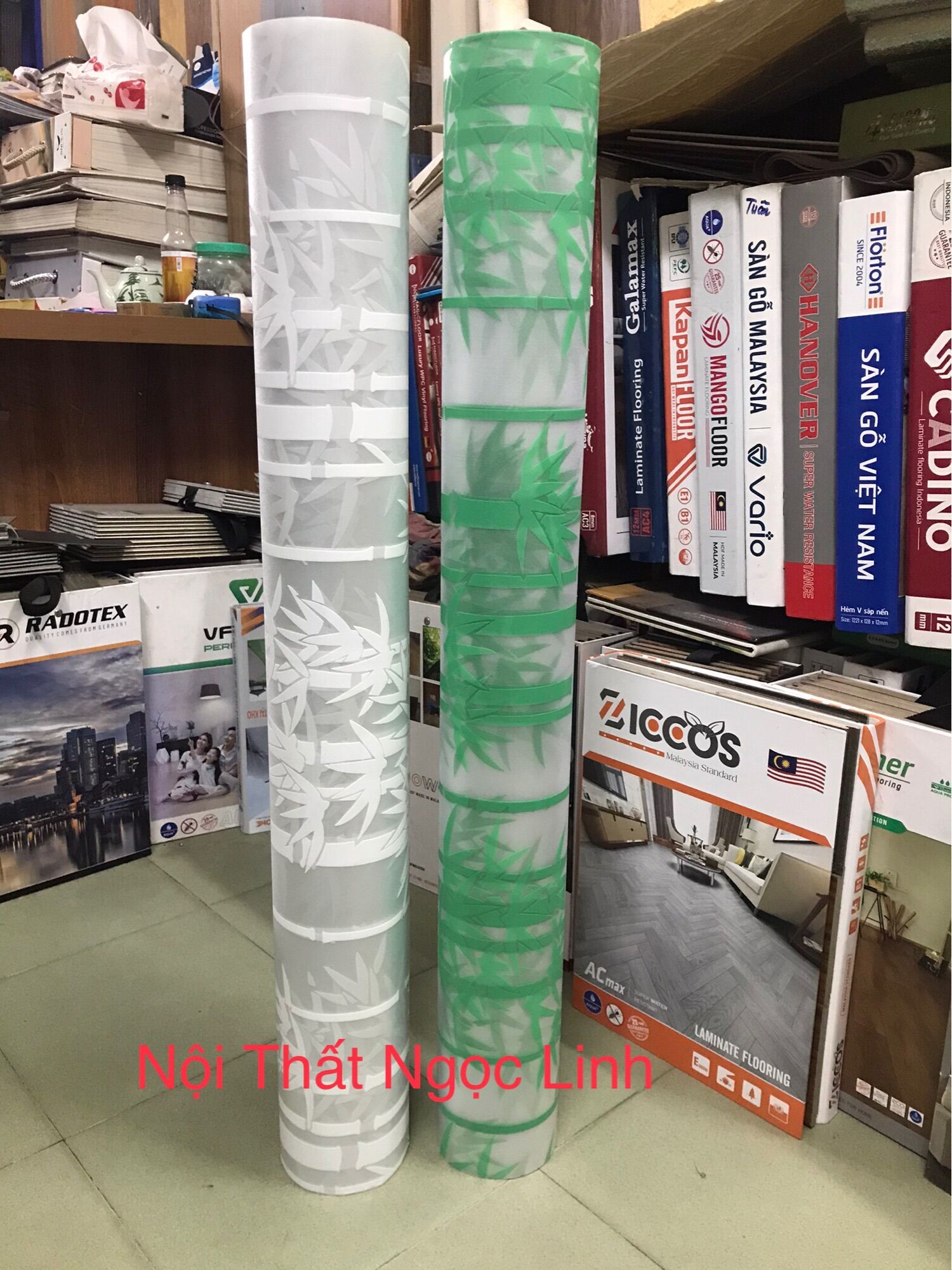 Giấy dán kính 3D,dán kính cửa sổ cửa chính hình cây trúc tre
