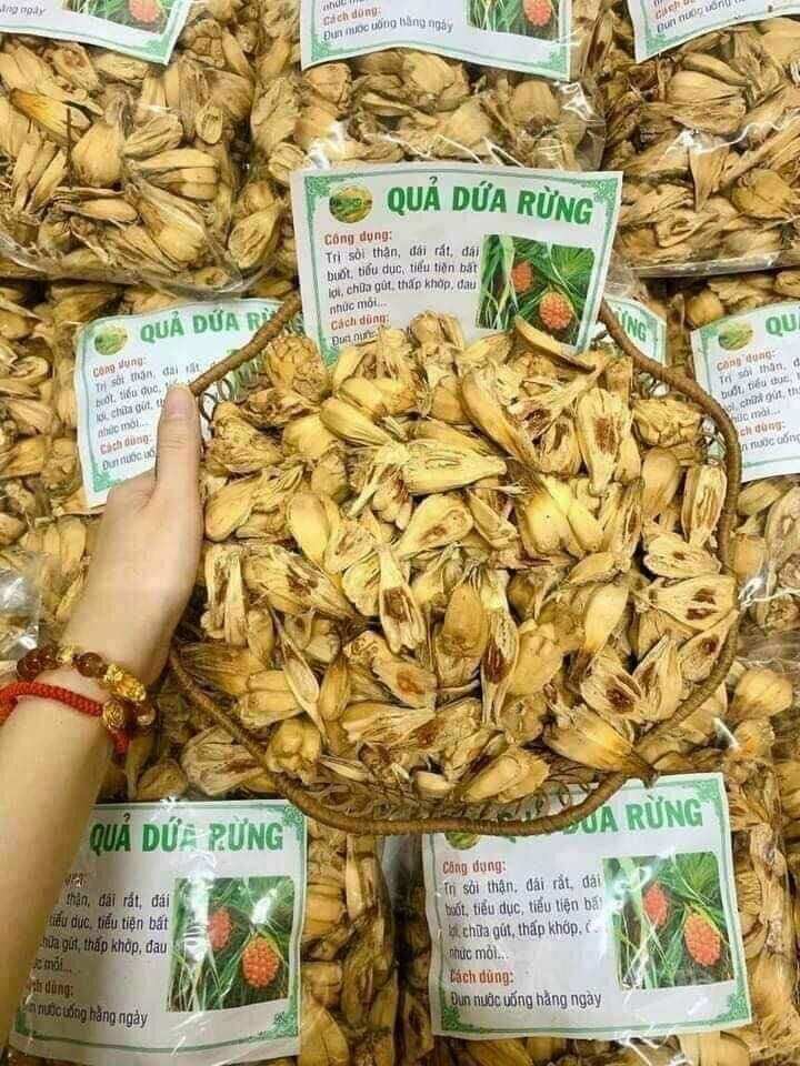 Quả dứa rừng khô 1kg . quả dứa dại hàng mới thơm ngon