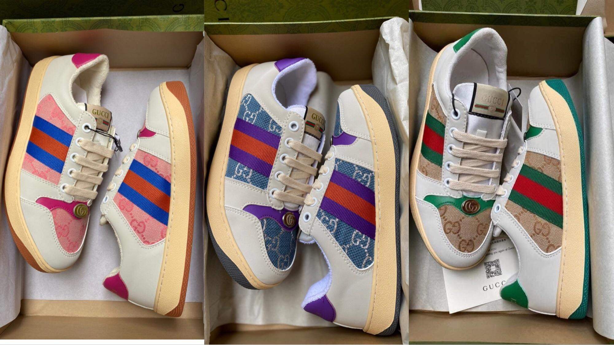 Giày ITALY Guci sơn tùng SIÊU CẤP  full phụ kiện + tặng thêm 1 bộ dây phụ