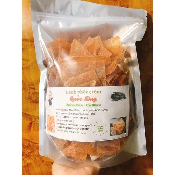 Bánh Phồng Tôm Cà Mau - 500g (Thương Hiệu Quốc Duy)