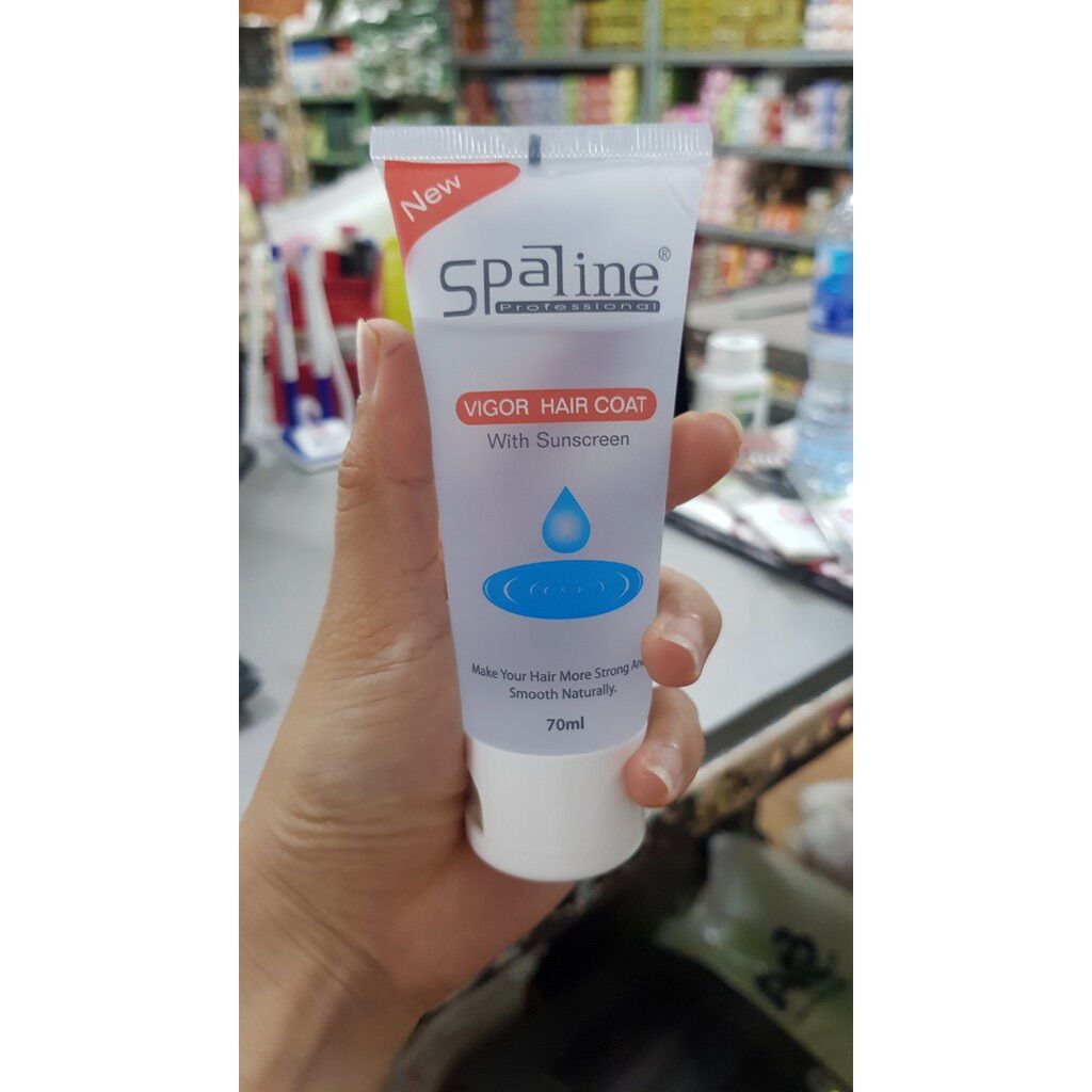 Dưỡng bóng tóc khô xơ, chẻ ngọn dưỡng bóng tóc mềm mại SpaLine vigor hair coat 60ml