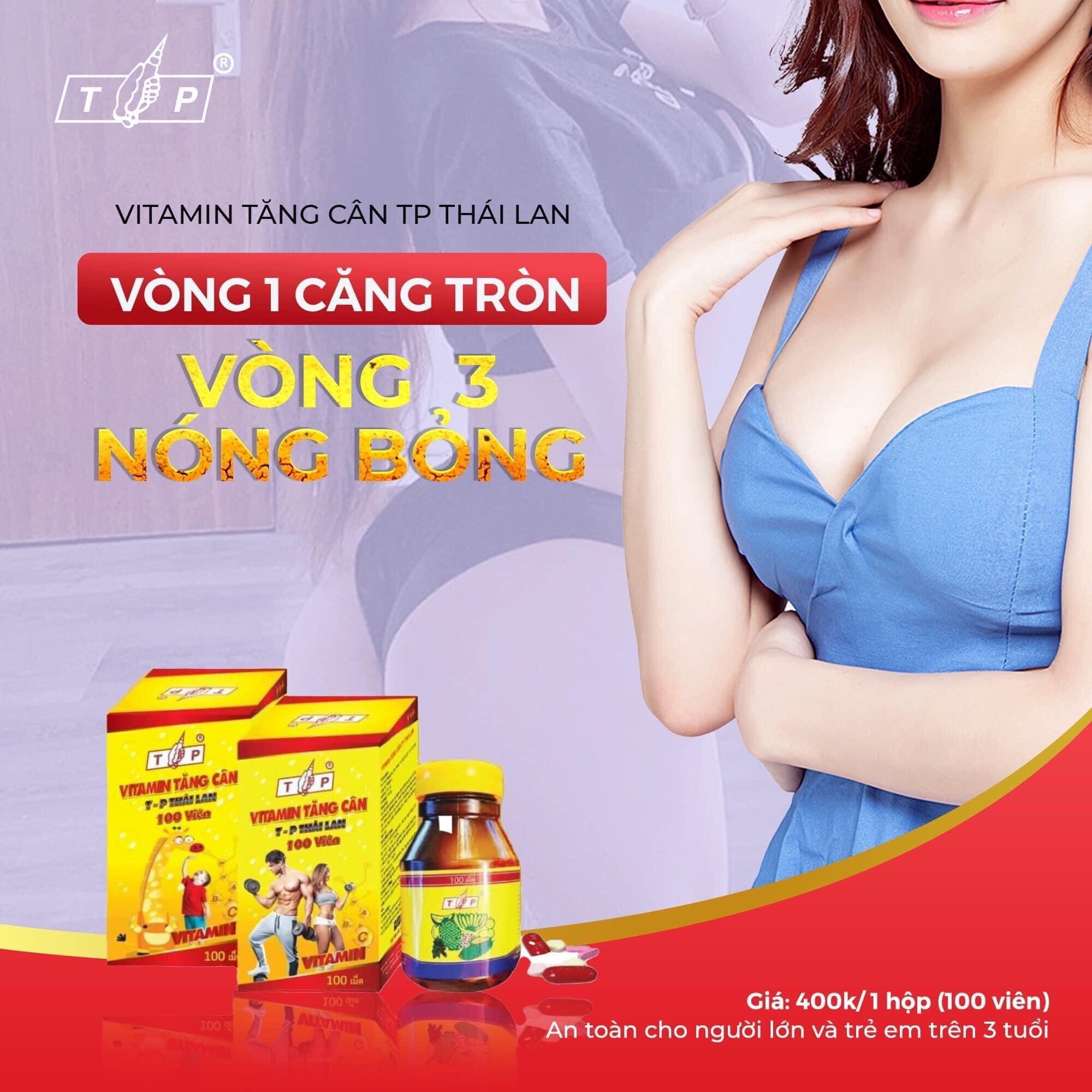 Vitamin tăng cân tp Thái lan 100 viên.