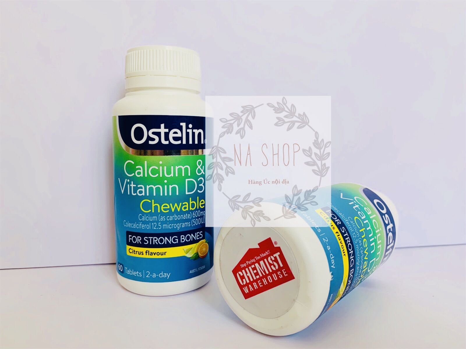 Ostelin canxi & vitamin d3 60 viên nhai