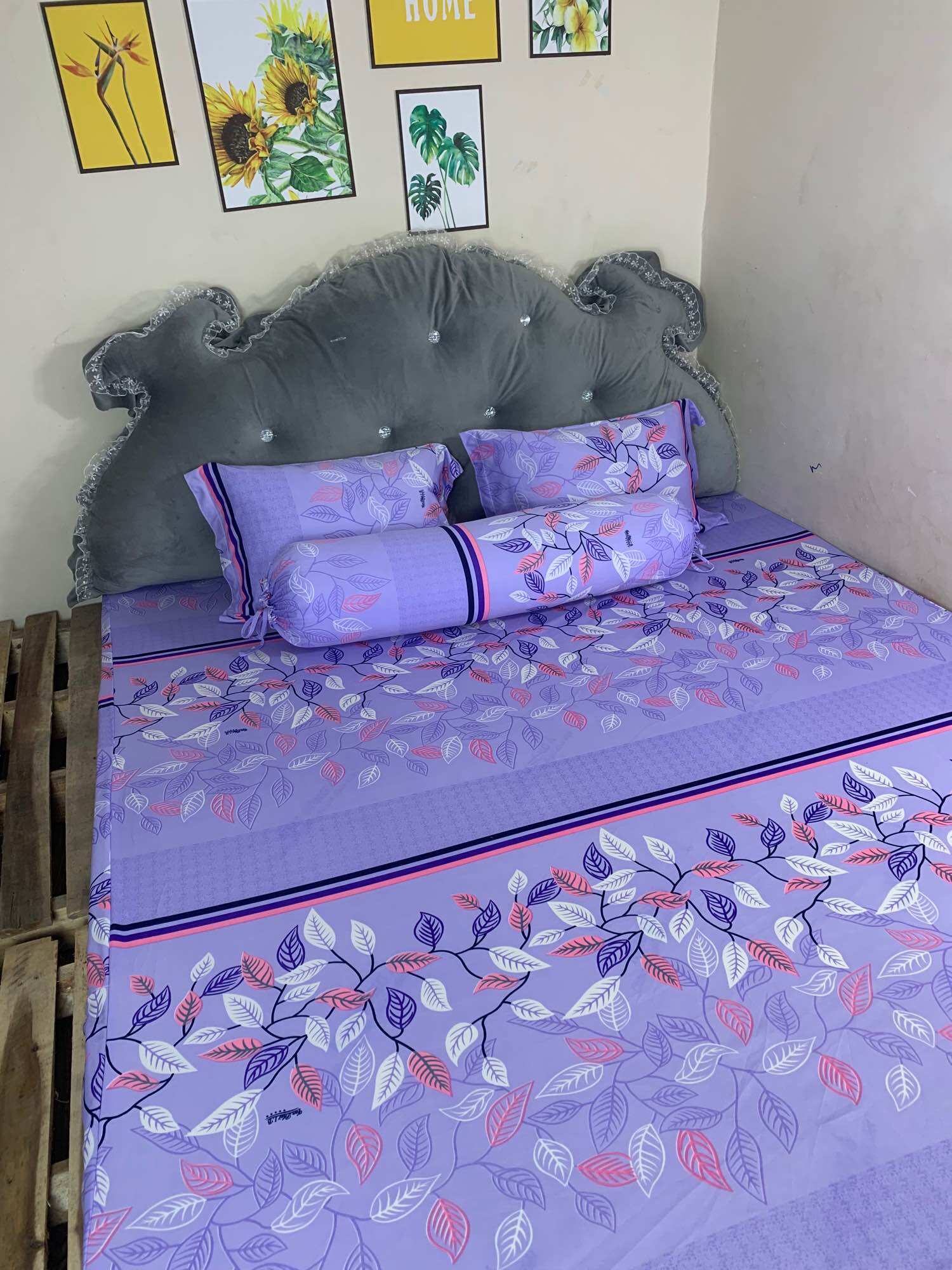 Bộ drap ga thun hàn quốc 4 món mẫu mới
