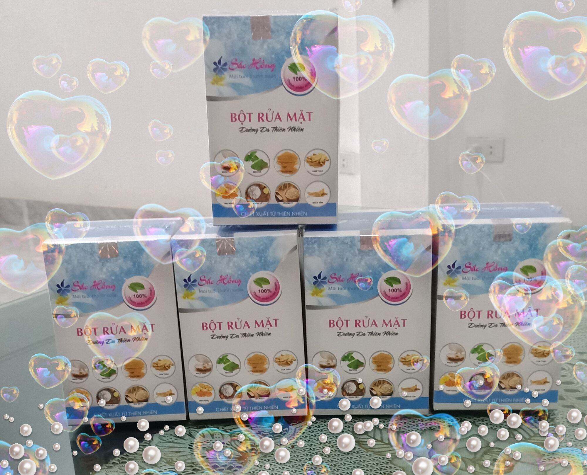 SỈ 5 LỌ BỘT RỬA MẶT DƯỠNG DA SẮC HỒNG 100g