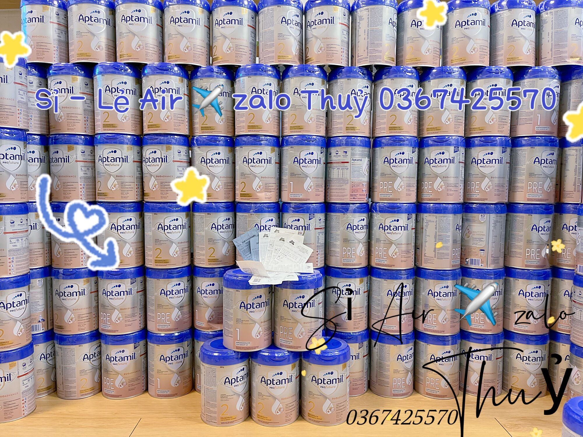 Sữa aptamil đức mẫu mới pre số 1 2