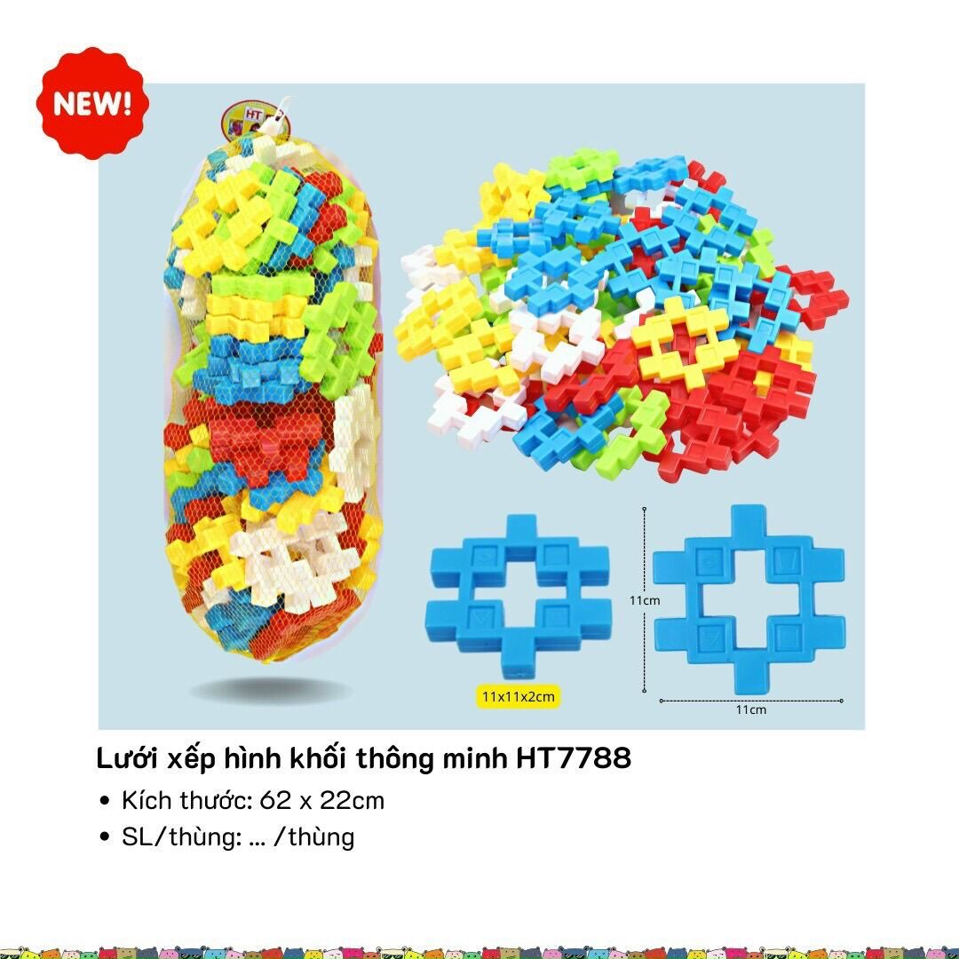 Bộ xếp hình khối sáng tạo 1ki
