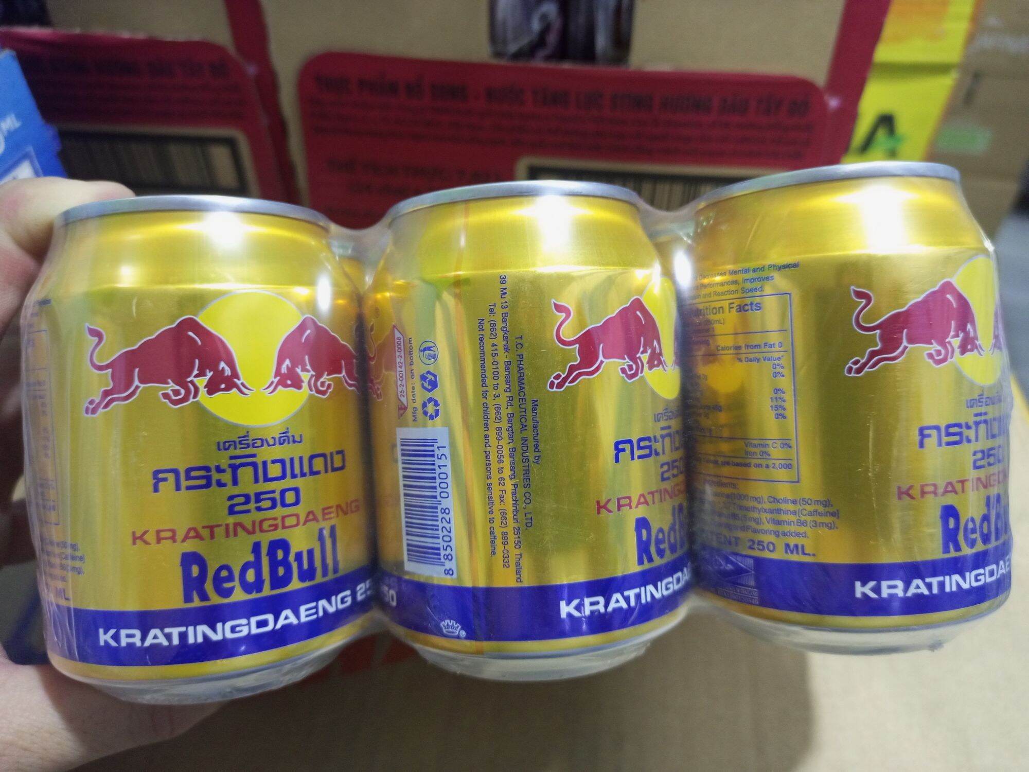 LỐC 6 LON REDBULL BÒ HÚC THÁI 250ML