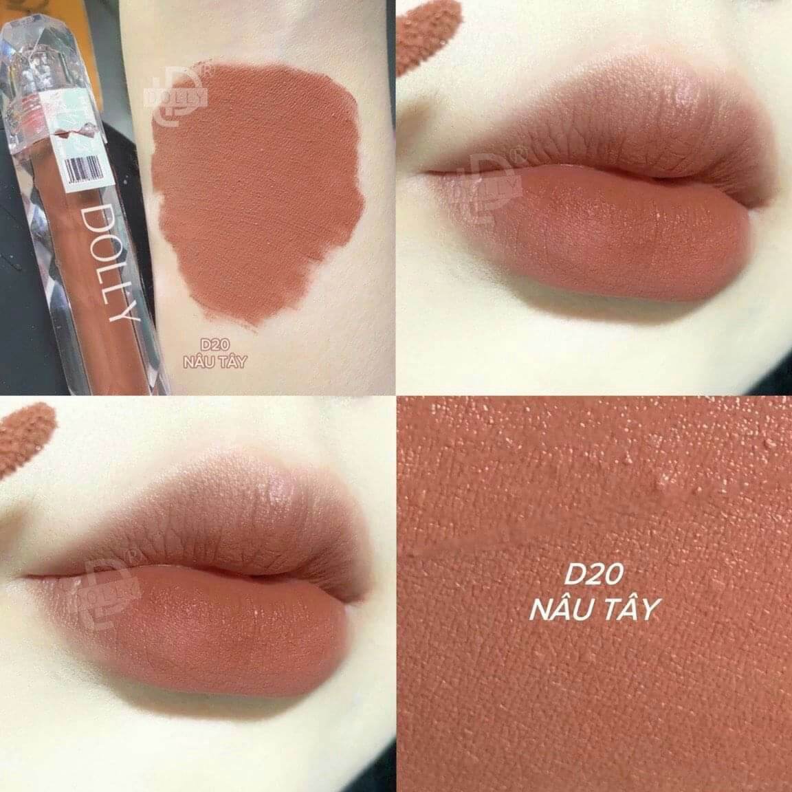 Son kem siêu lì Dolly chính hãng (lựa màu tùy thích, inbox shop để chọn màu son)