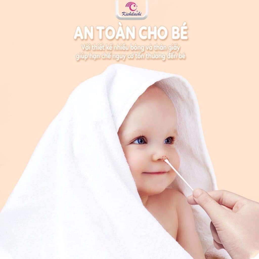 Tăm bông Kichi cho bé sơ sinh