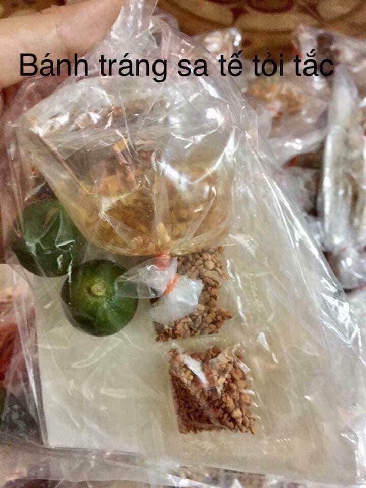 Bánh tráng sate tỏi tắc