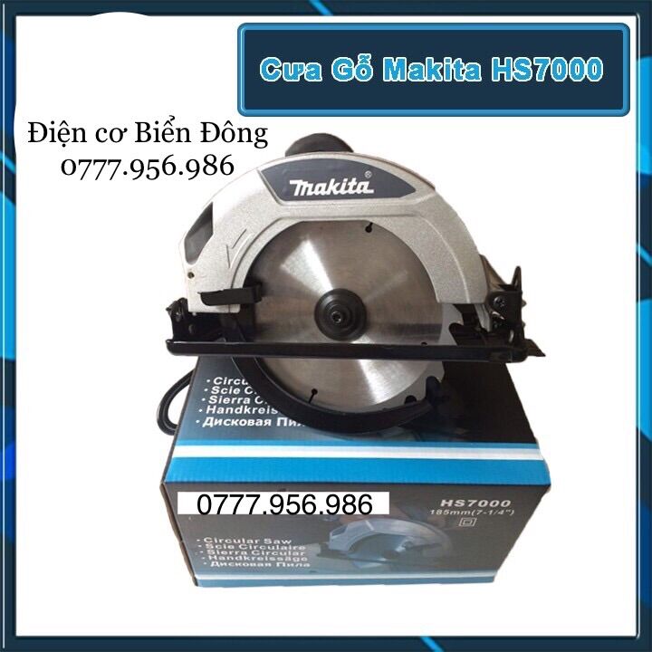Tặng lưỡi cưa 185mm Máy cưa dĩa MKT HS 7000-185mmvới công suất 1200W mạnh mẽ