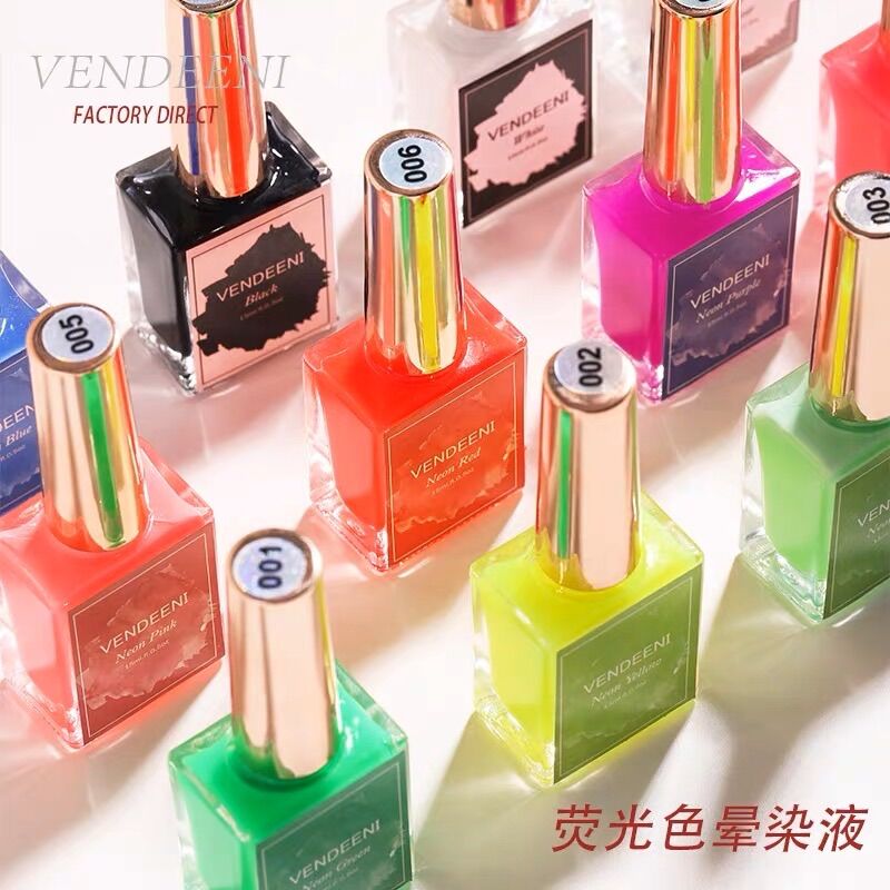 SET CỒN LOANG MÀU NEON VENDEENI 12 CHAI