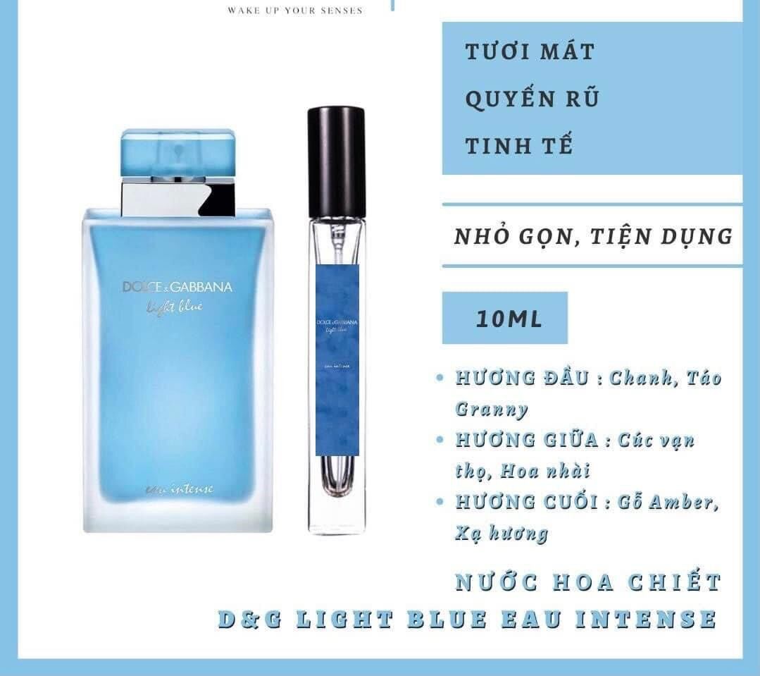 10ml Nước hoa light blue intense - Nước hoa nữ