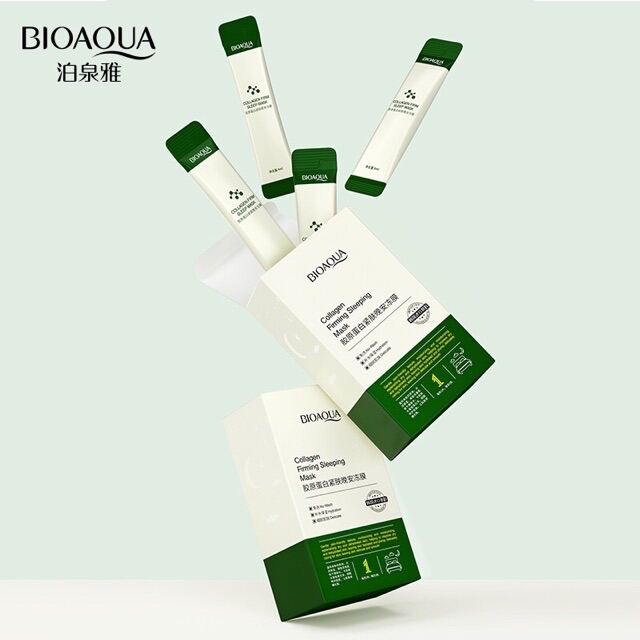 Mặt Nạ Ngủ Thạch Bioaqua Nâng Cơ Chăm Sóc Da Căng Bóng Nạ Ngủ Bổ Sung Collagen Cấp Nước Dưỡng Ẩm