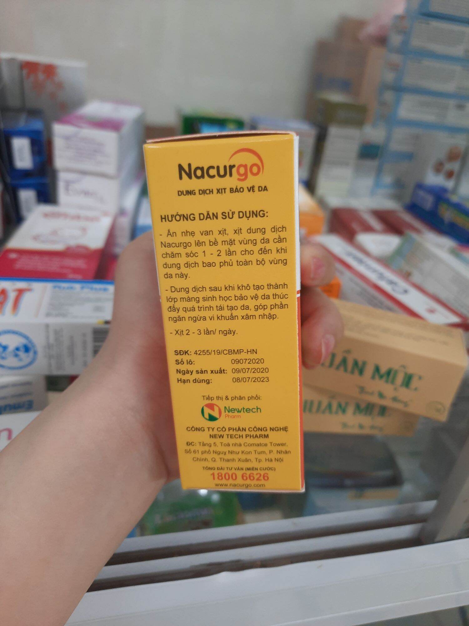 XỊT BẢO VỆ DQ NACURGO 100 LẦN XỊT