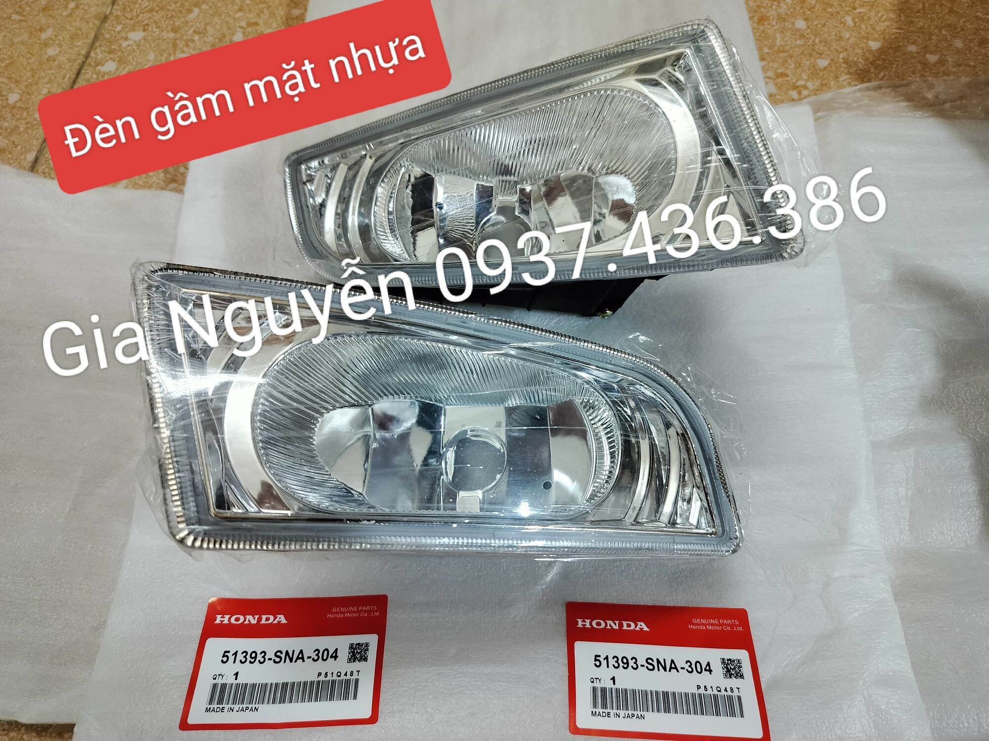 (Mặt nhựa)đèn gầm honda civic 2006- 2008 đèn sương mù honda civic 2006-2008Đèn cản trước honda civic