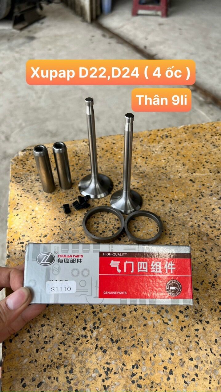 Xupap máy D6,D7,D8,D9,D15,D22,D24