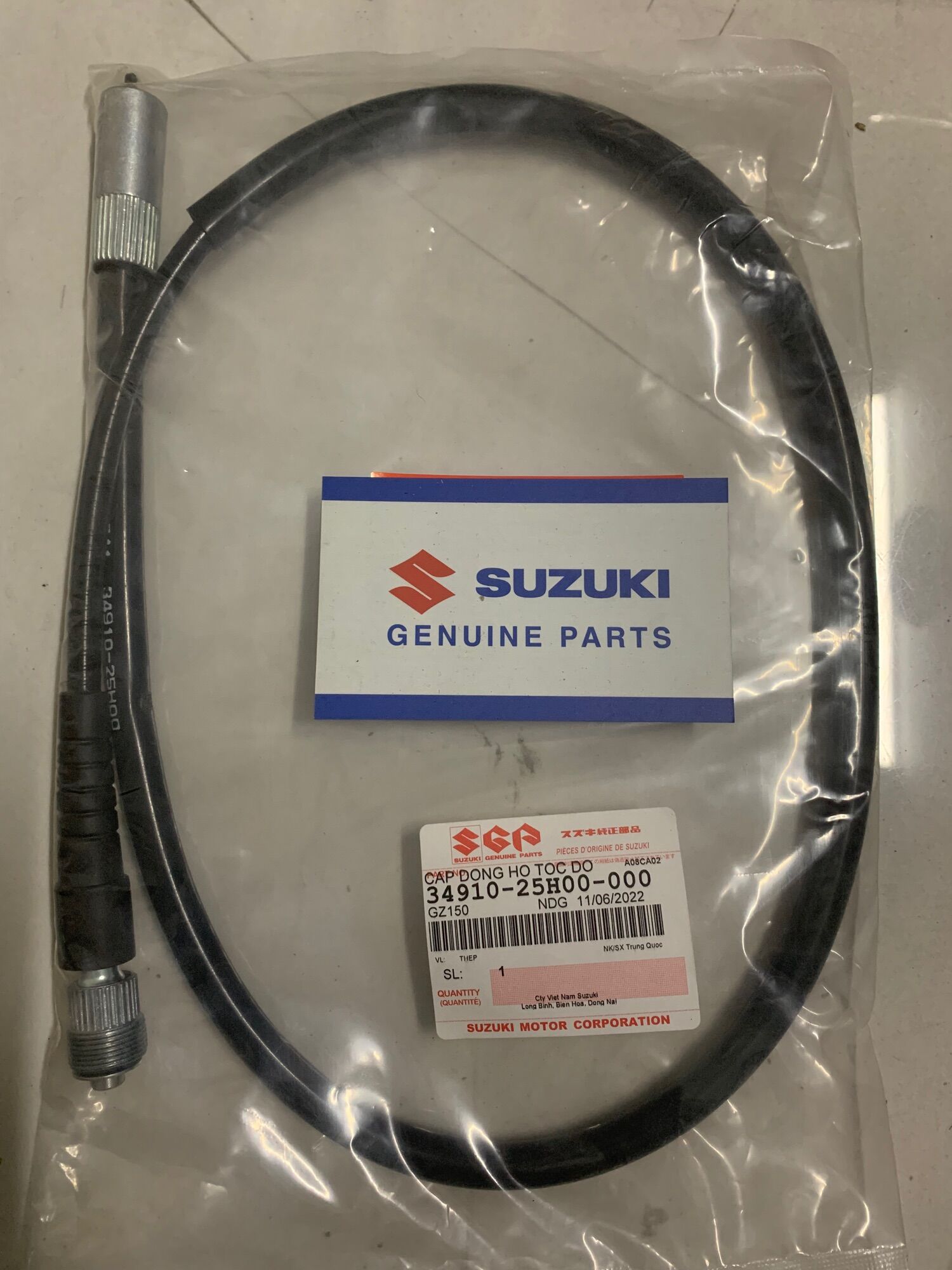 Dây công tơ mét đồng hồ gz150a suzuki chính hãng
