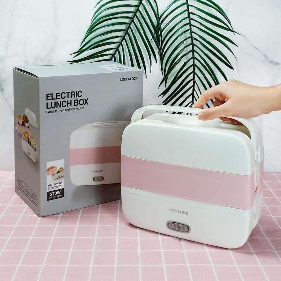 Bộ hộp cơm cắm điện lock&lock ejr236wht 1.7l - với thiết kế mới cực xịn xò!!!