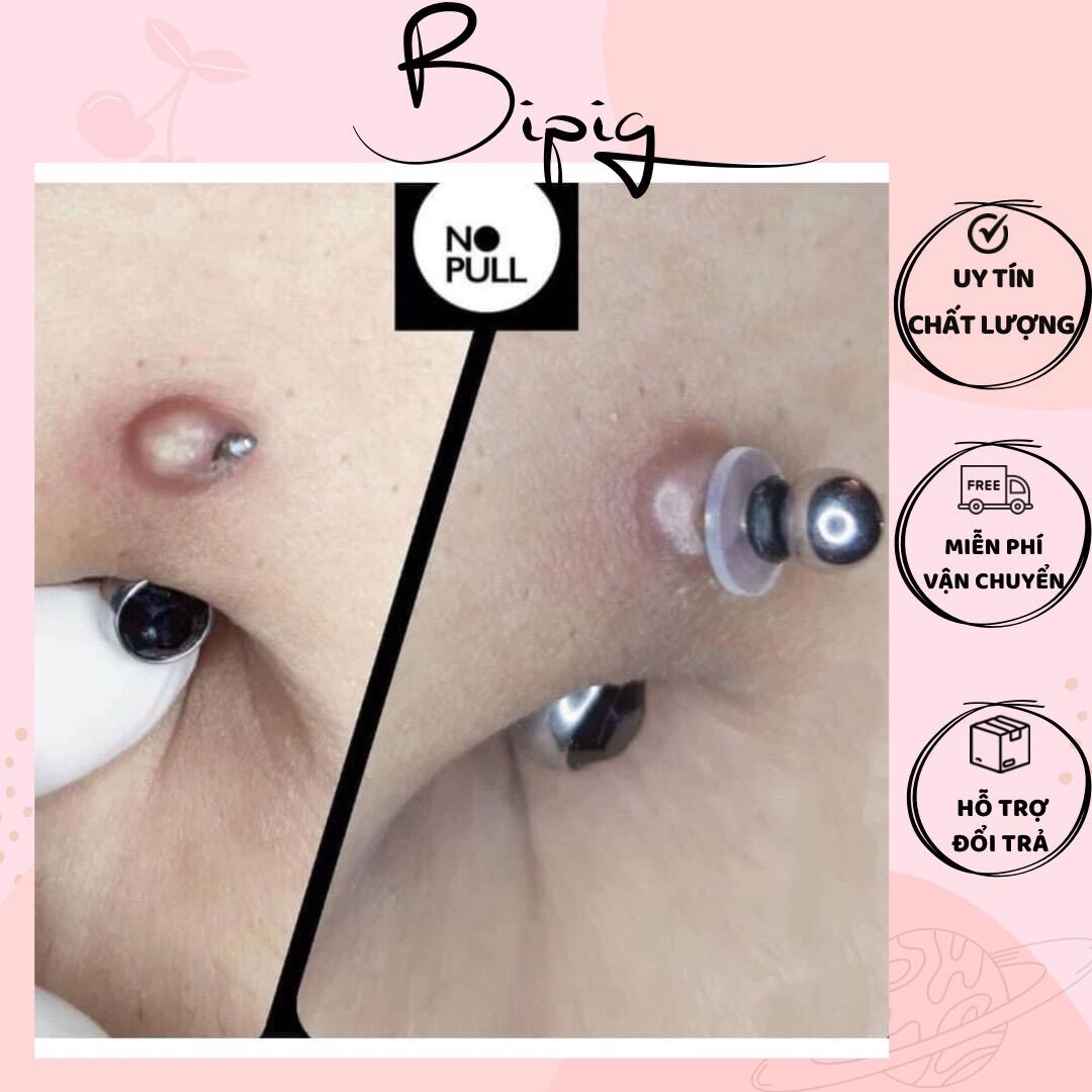 COMBO 5 MIẾNG Nopull Disc / Miếng Nẹp Bump - Nẹp bump / Đệm siết , nẹp khuyên mũi /khuyên tai/ khuyên cơ thể bị bump