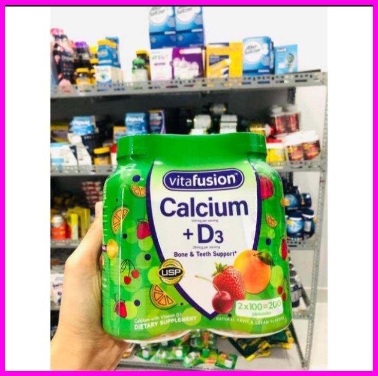 Gum bổ sung D3 và calcium hàng chuẩn Mỹ.