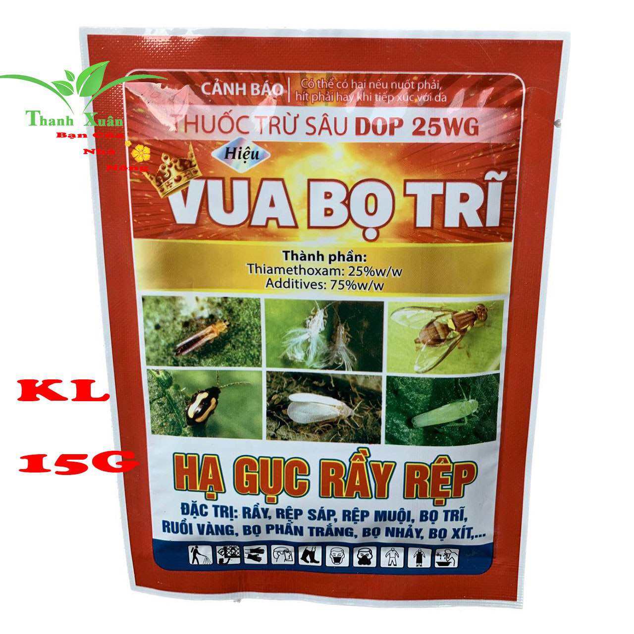 Vua Bọ Trĩ Dùng Cây Cảnh  Cây Mai  Hoa Cúc  Rau Màu Và Cây Trồng gói 15g