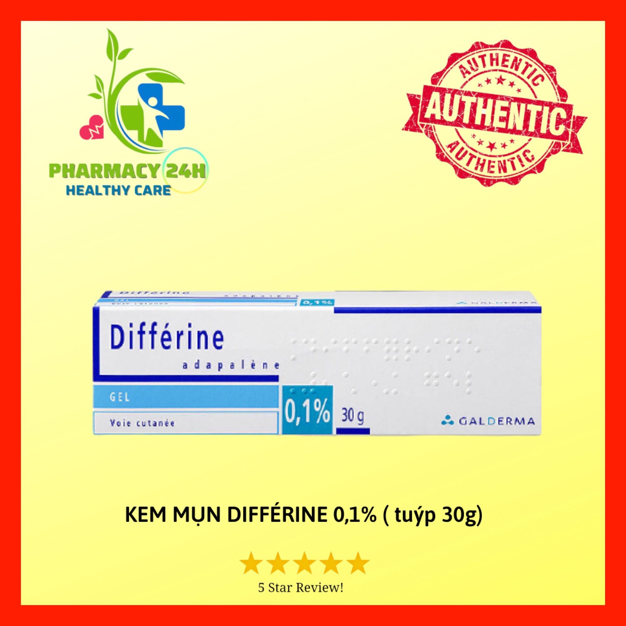 [Chuẩn Auth] Kem Mụn Differin 01% Tuýp 30G - Gel Adafin Adapalen 15G