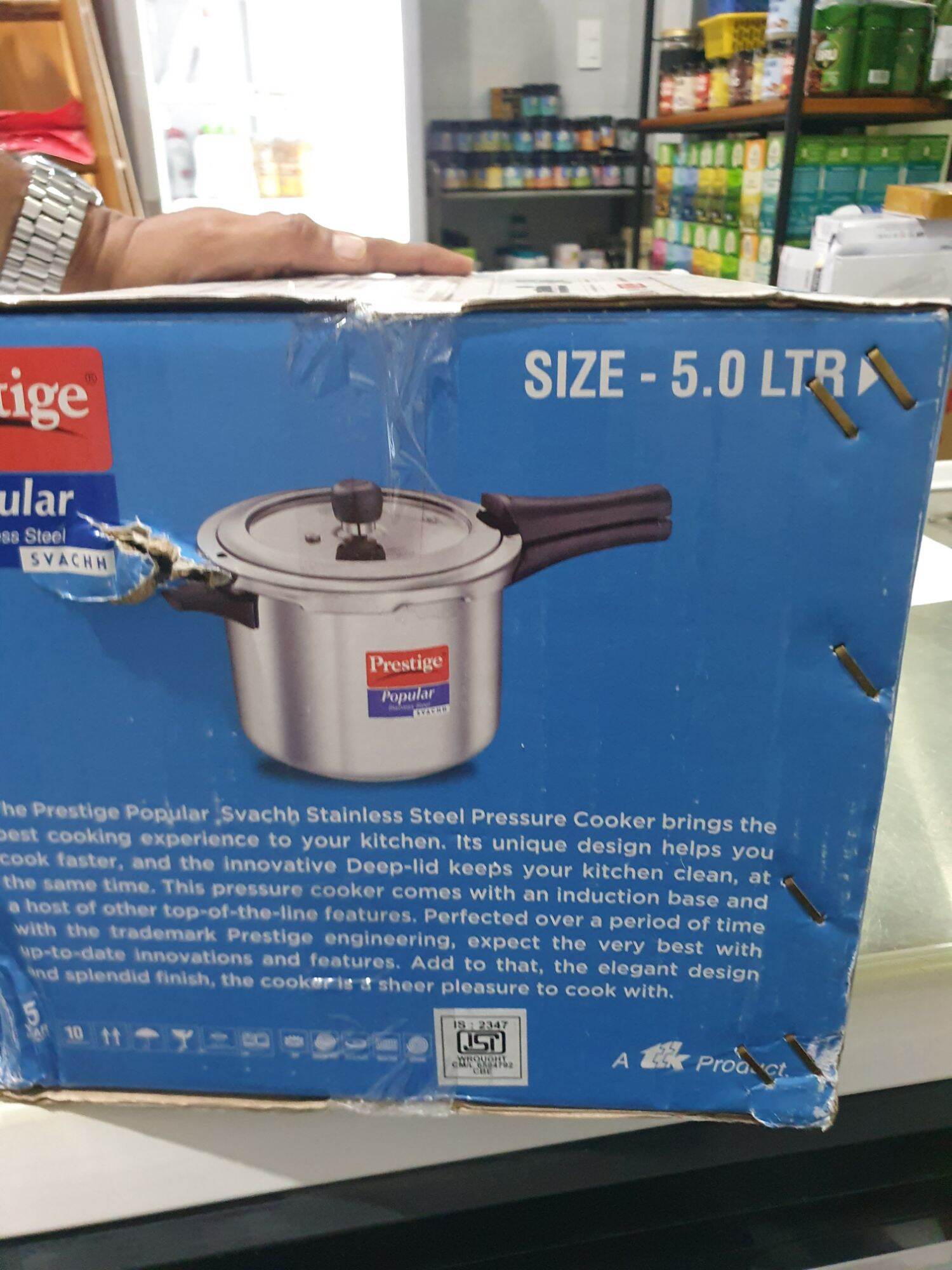 Prestige Stainlesteel Pressure Cooker 5ltr