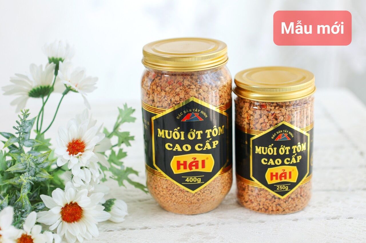 Muối ớt tôm Tây Ninh hạt to, giòn, vị cay ngọt