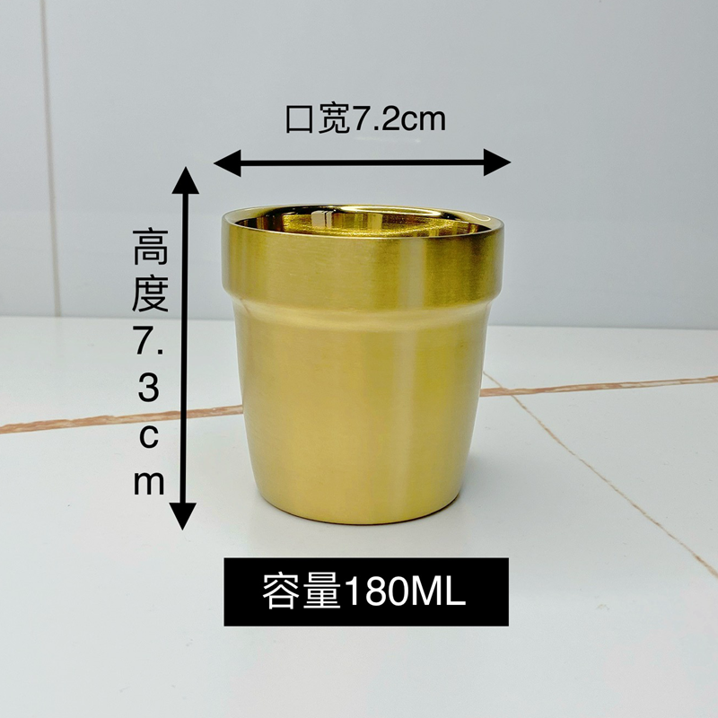 Cốc Inox Hai Lớp 304 Kiểu Hàn Quốc Cốc Uống Nước Chống Nóng Cốc Uống Bia Nướng Thịt Nhà Hàng Chống Rơi Cốc Uống Trà Khắc Chữ