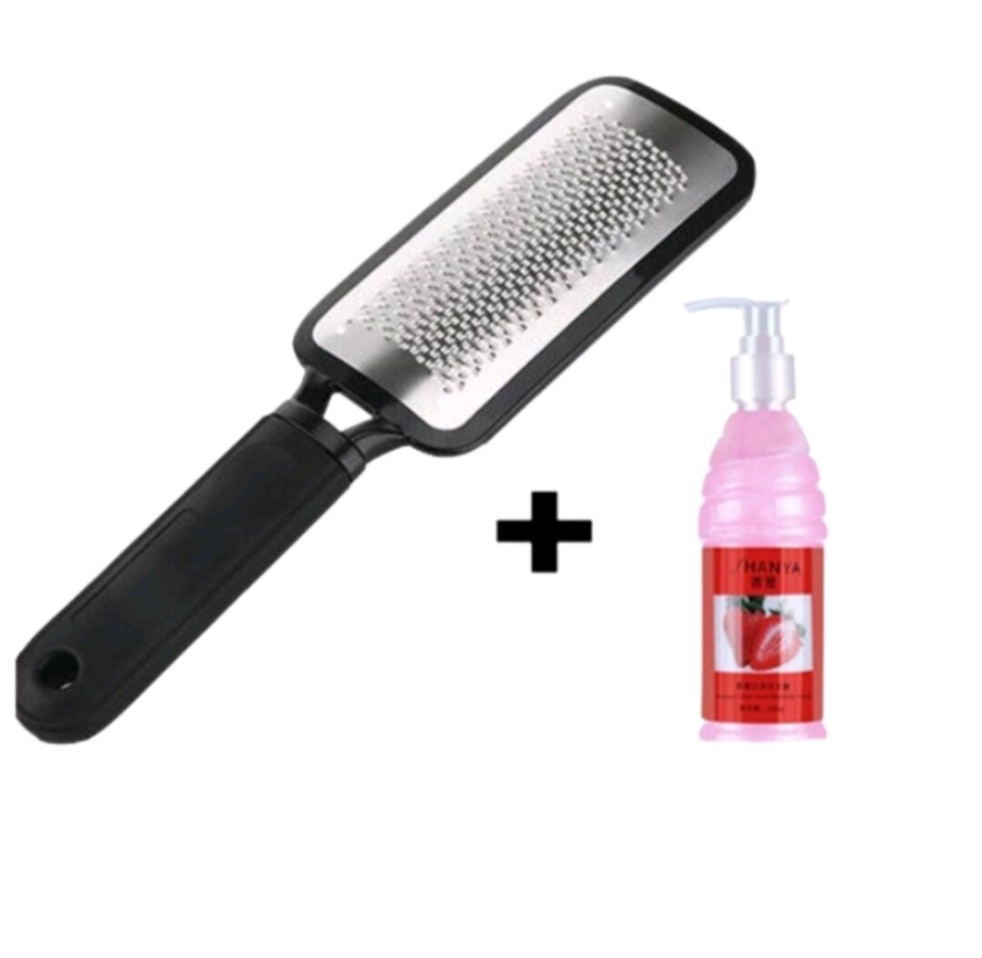 Combo bàn chà gót chân sắt+ kèm mềm gót XINA200ml