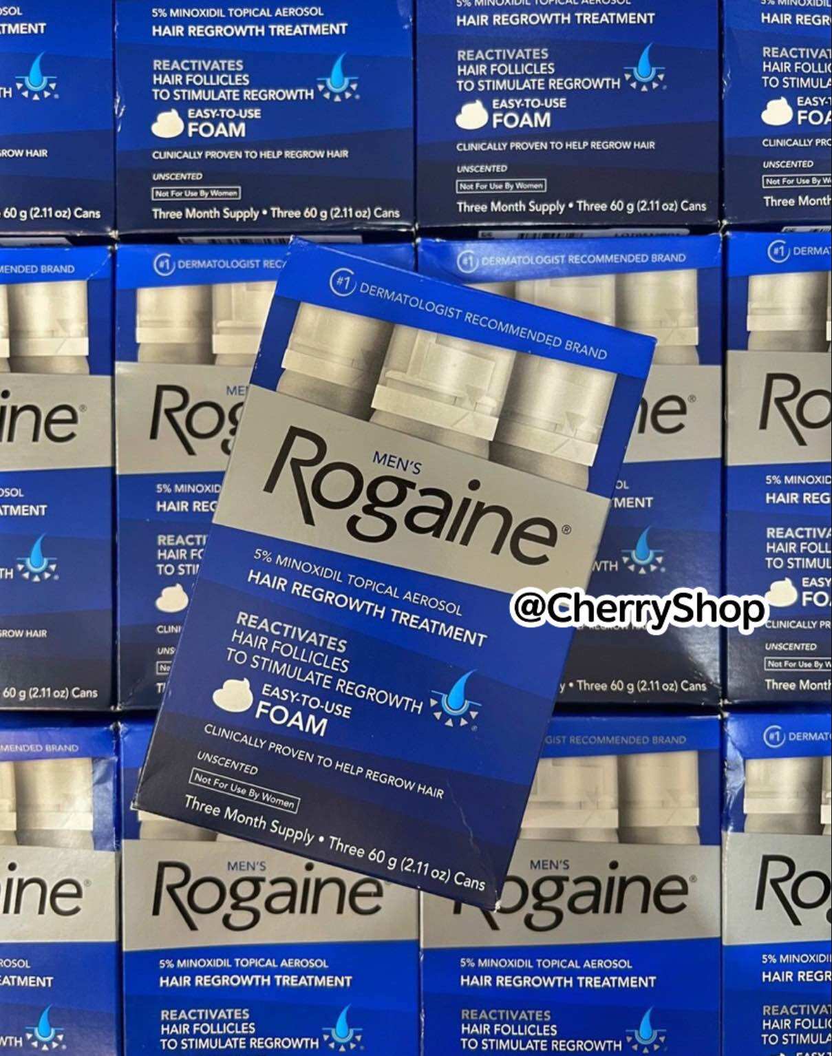 [Hàng USA] Mọc Tóc Dạng Bọt Dành Cho Nam Men’s Rogaine Extra Strength (60ml)