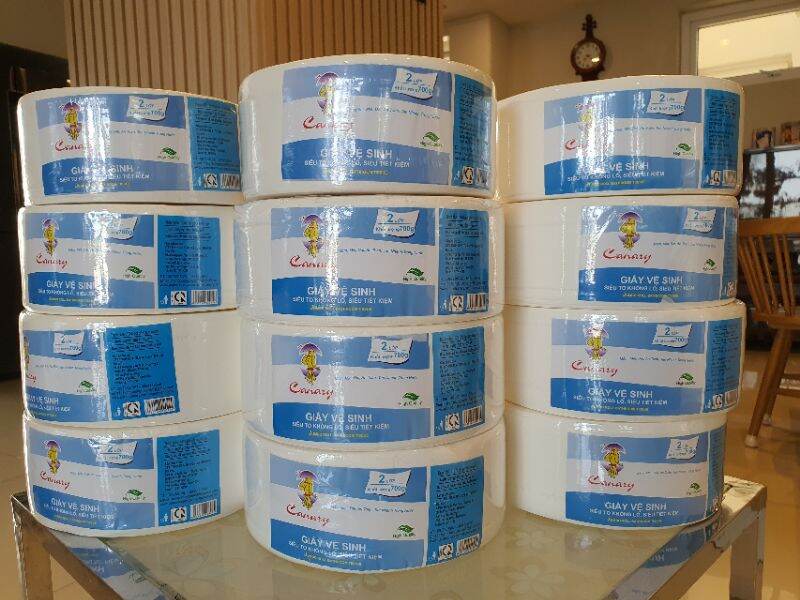 Giấy  vệ  sinh cuộn  lớn  700 gram