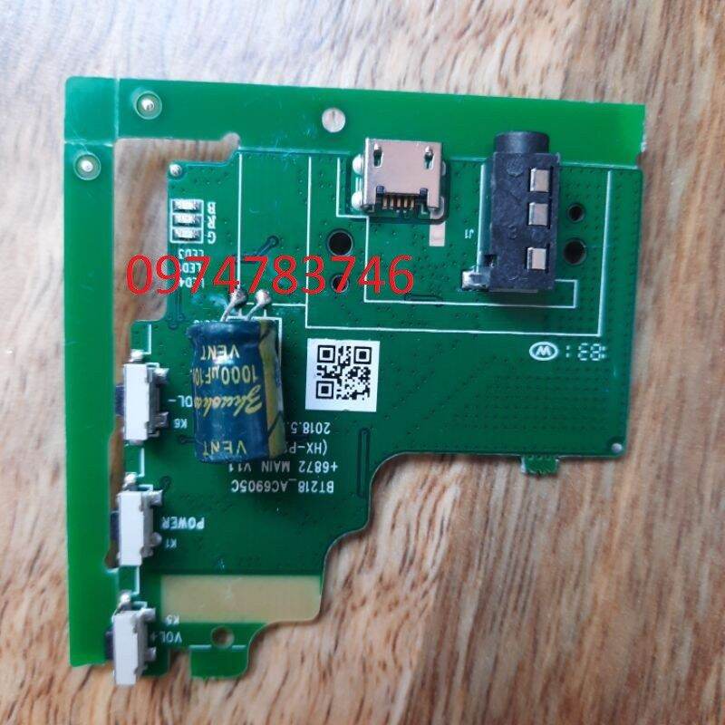 mạch loa bluetooth cũ 1loa 5w có thể lên đến 10w