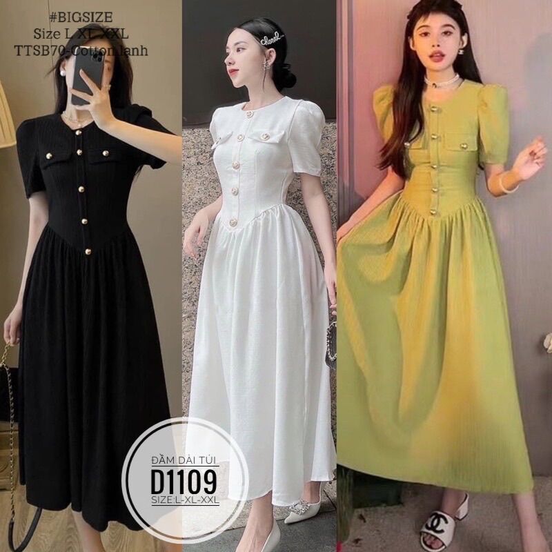 Bigsize 60- 90kg ĐẦM DÀI TÚI