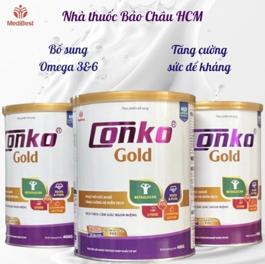 Sữa CONKO GOLD 400g, 800g(HSD mới nhất) giúp phục hồi sức khỏe nhanh chóng, tăng sức đề kháng cho cơ thể