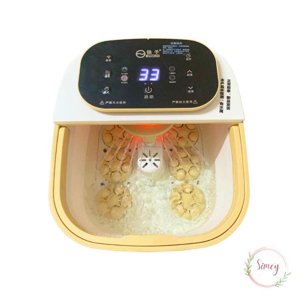 Máy Ngâm Chân Massage, Bồn Ngâm Chân Điện Con Lăn Tự Xoay, Chậu Điện Ngâm Chân Cao Cấp Giúp Đôi Chân Khoẻ Mạnh