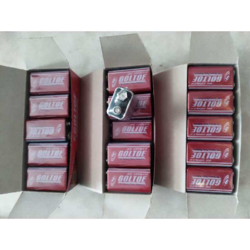 hộp 10 viên pin vuông 9v