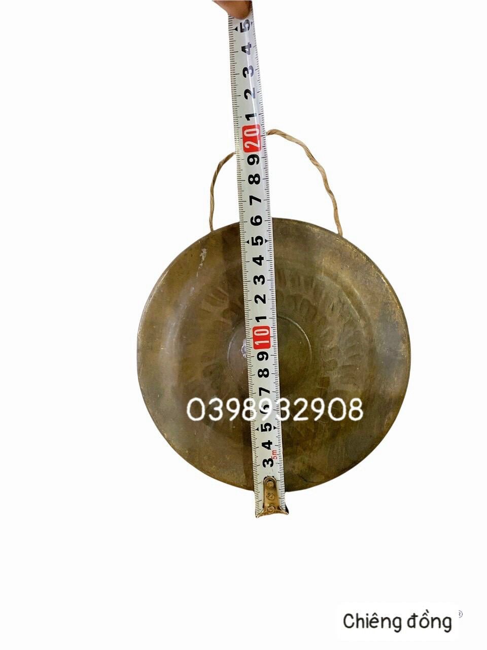 CHIÊNG ĐỒNG 16 CM LÀM BẰNG ĐỒNG