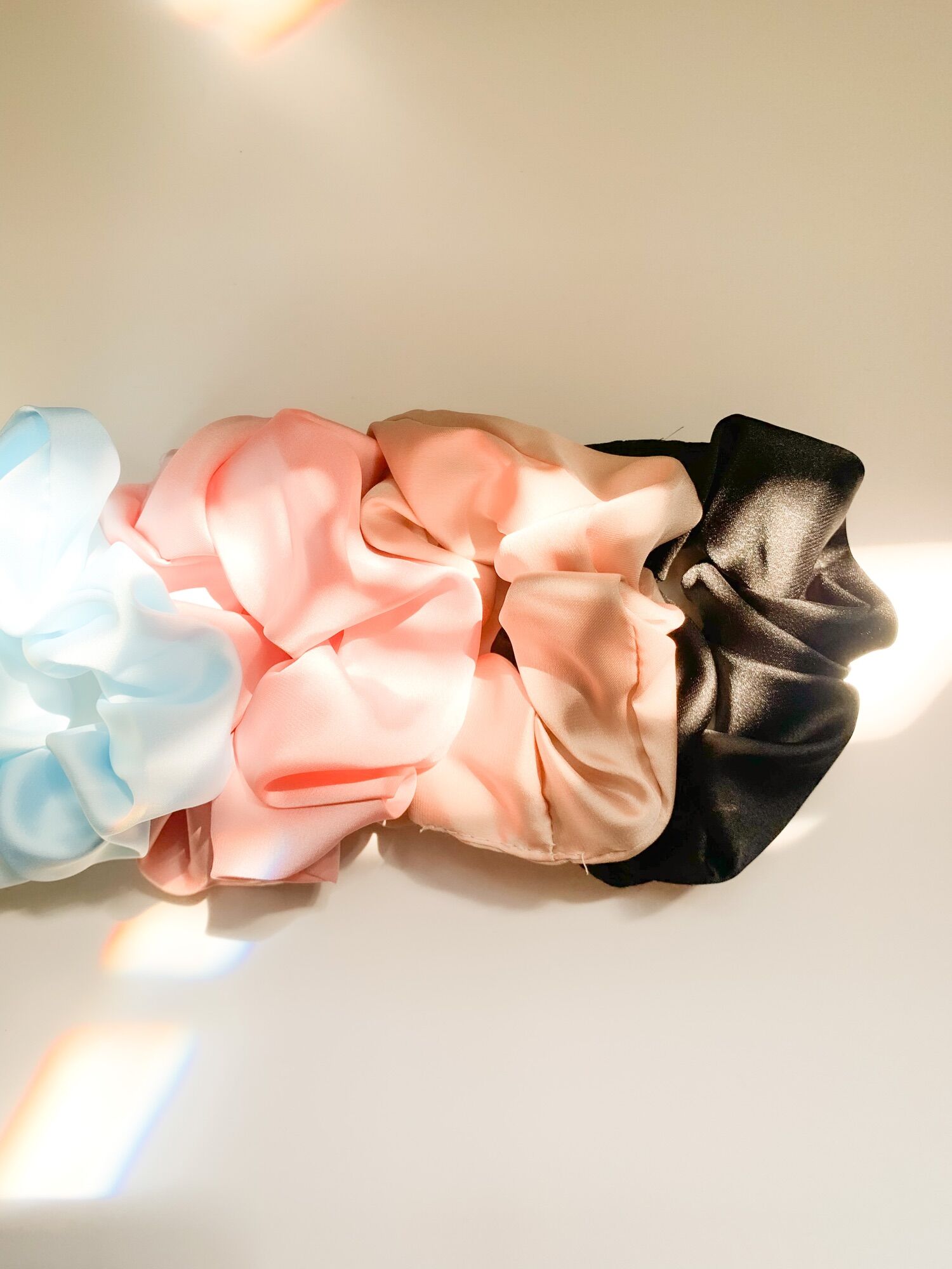 Cột tóc lụa crepe satin (có 5 màu)