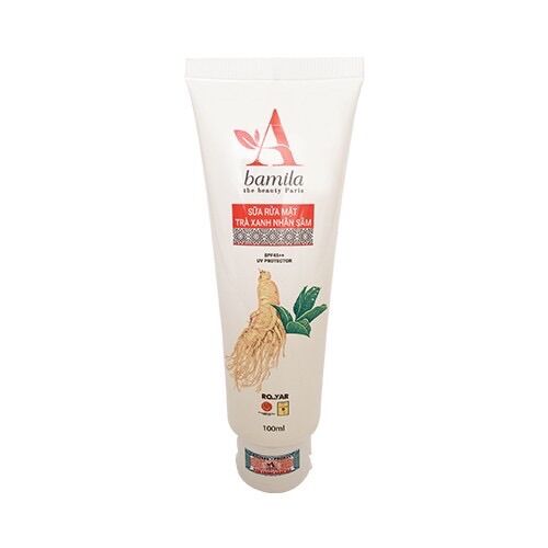 Sữa rửa mặt trà xanh nhân sâm Bamila 100ml