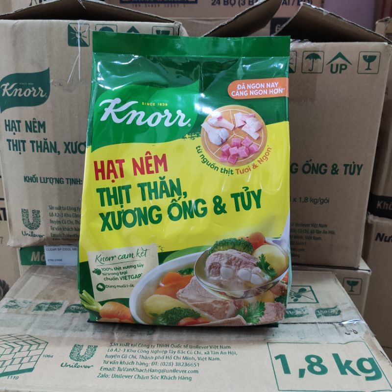 Hạt nêm Knorr 1,8kg (date mới) thịt thăn, xương ống, tủy
