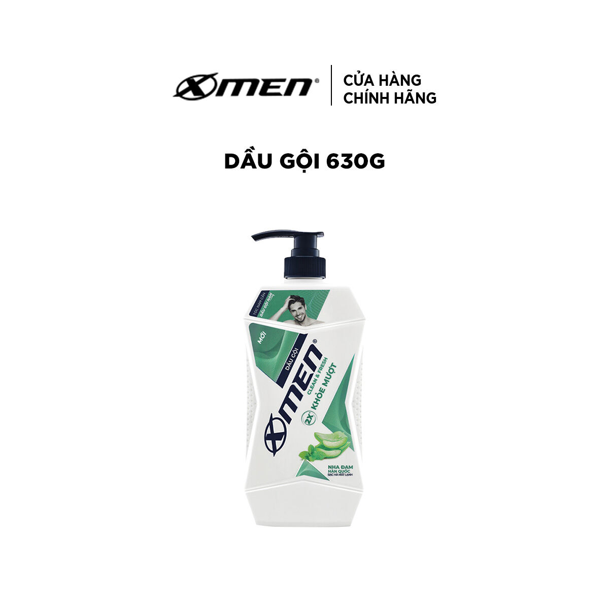 [GIÁ CHỈ 139k]Dầu gội X-Men Clean & Fresh 2X Khỏe Mượt 630g. 